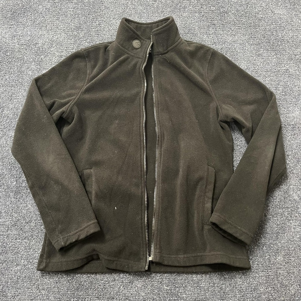 Ethika Jacket Mens Small Brown Fleece Full Zip Stand Collar Casual‎ Outdoor